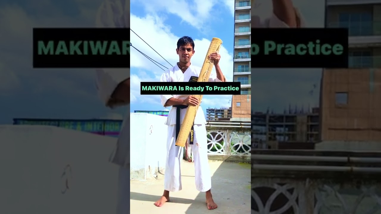Made MAKIWARA At Home | Home Made MAKIWARA | #trending #shorts #karatevideo #viralvideo #tutorial