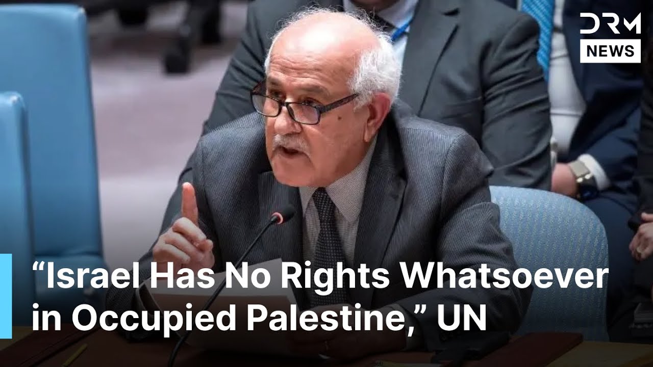 Palestine Slams Israel’s Occupation and Forced Displacement in Gaza, Calls for Reunification | AC1N