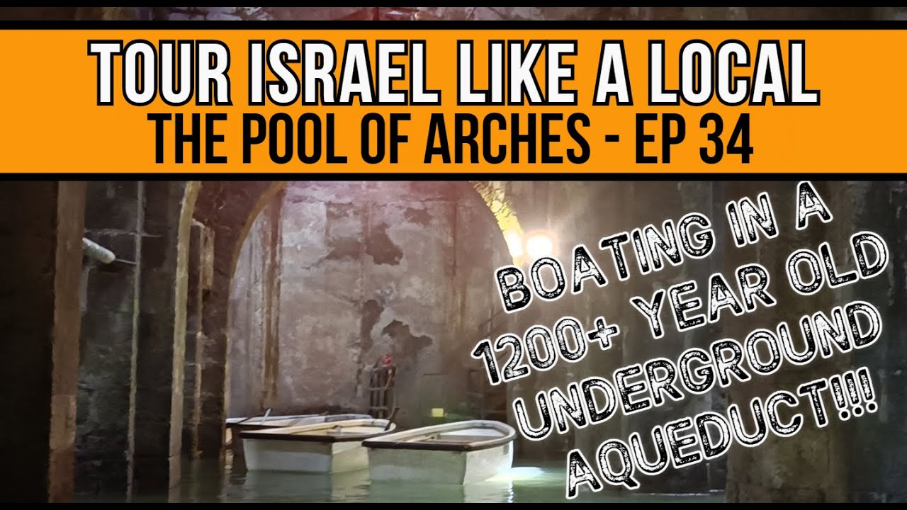 Boating Underground in a 1200+ year old Aqueduct, The Pool of Arches!!! - Ep34