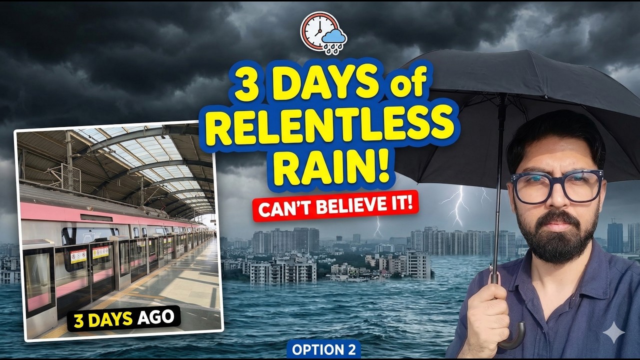 Havey rain fall in Delhi NCR From Last 3 Days 😍|Daily Delhi Metro Life Vlogging