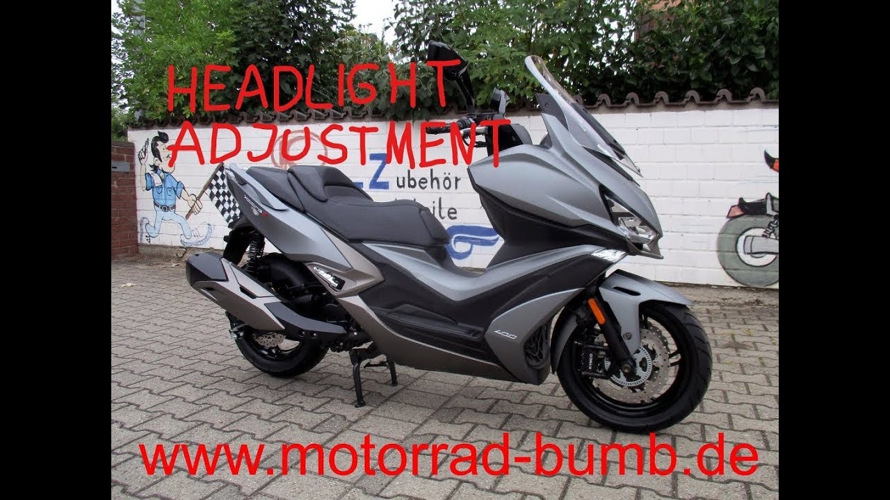 Kymco Xciting S 400i - How to adjust the headlights