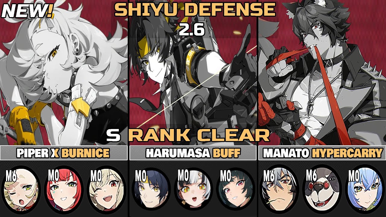 NEW! Piper, Harumasa & Manato Team Shiyu Defense Stage 5 S Clear | Zenless Zone Zero 2.6
