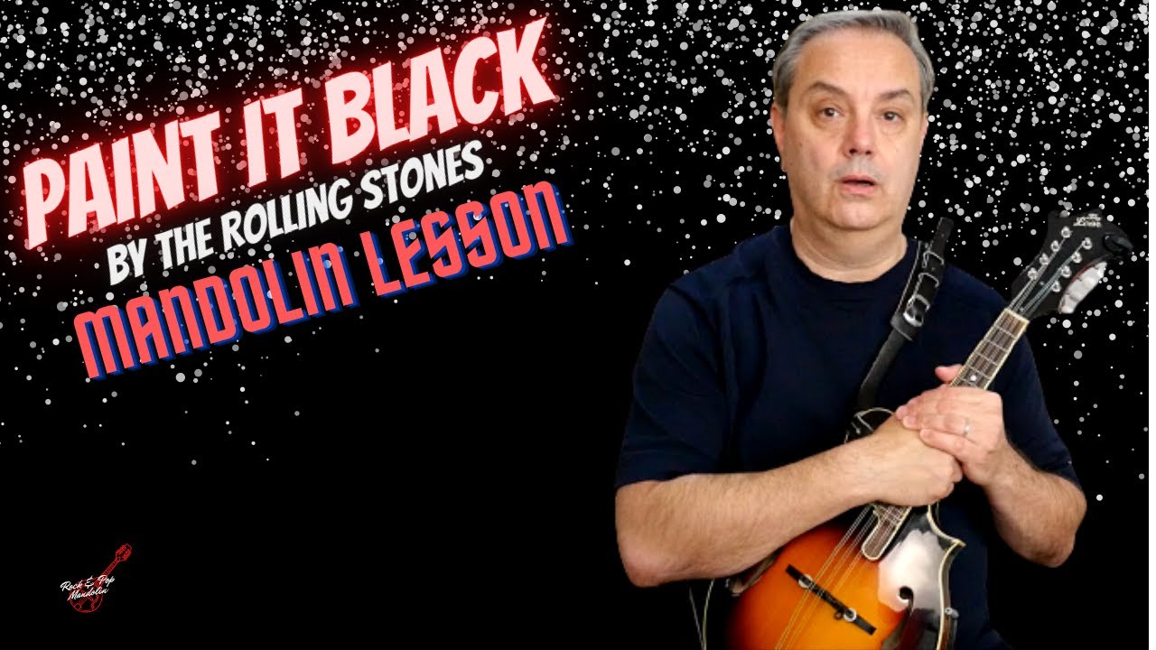 Paint It Black (Rolling Stones) - Mandolin Lesson #rockpopmandolin