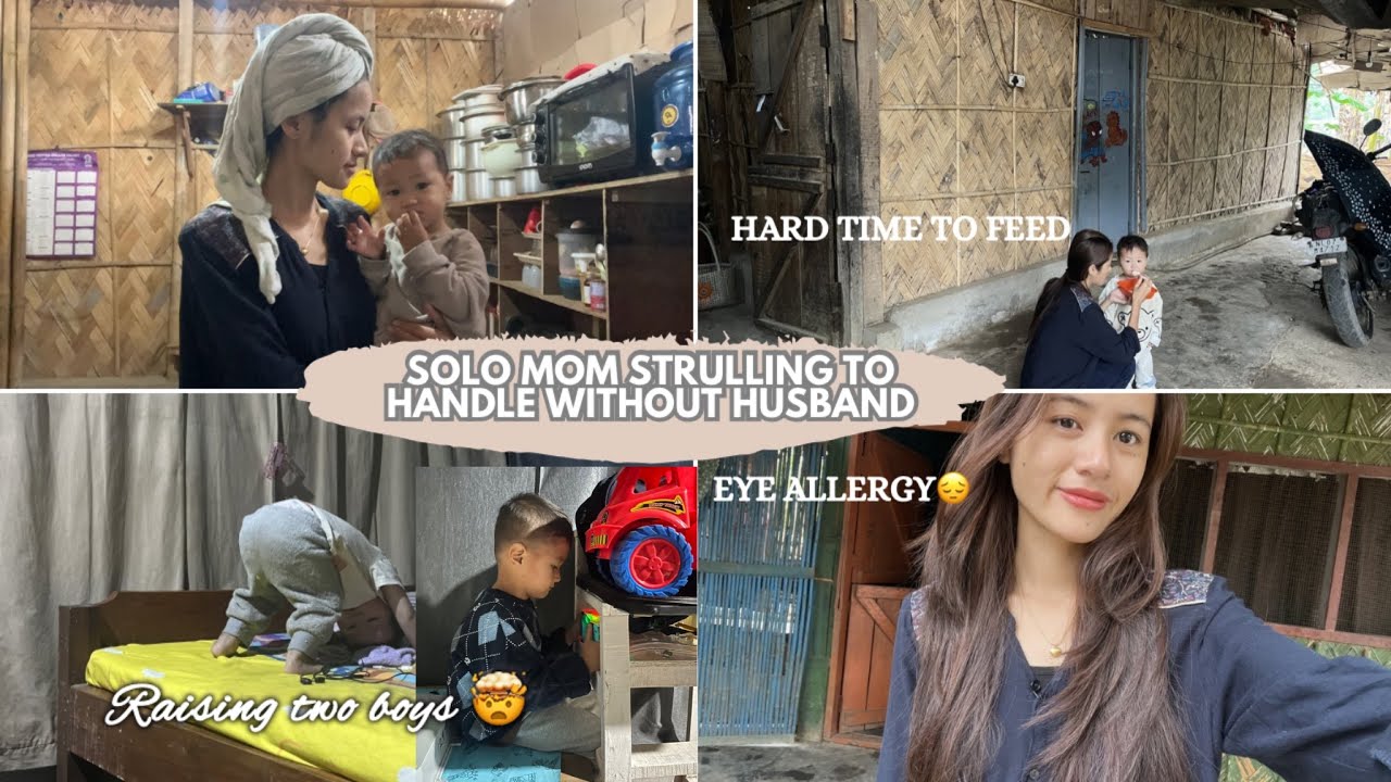 Life has been so hard to manage as a solo mom/ husband went for his work/ raising a sons