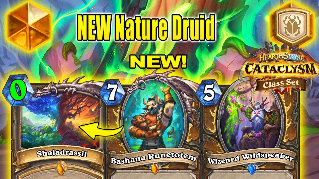 NEW Nature Druid Deck Is CRAZY Powerful & Strong To Play At CATACLYSM Class Set | Hearthstone