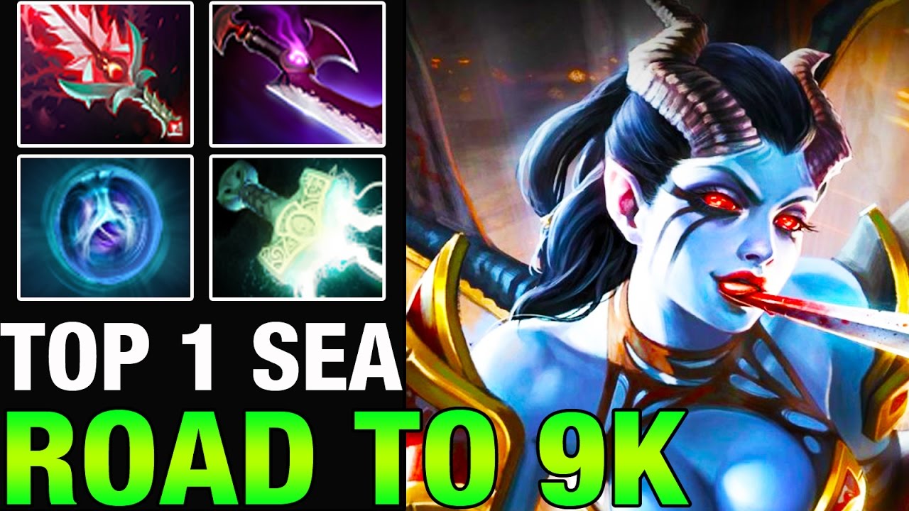 TOP 1 MMR SEA - inYourdreaM 9k MMR Plays Queen of Pain - Dota 2