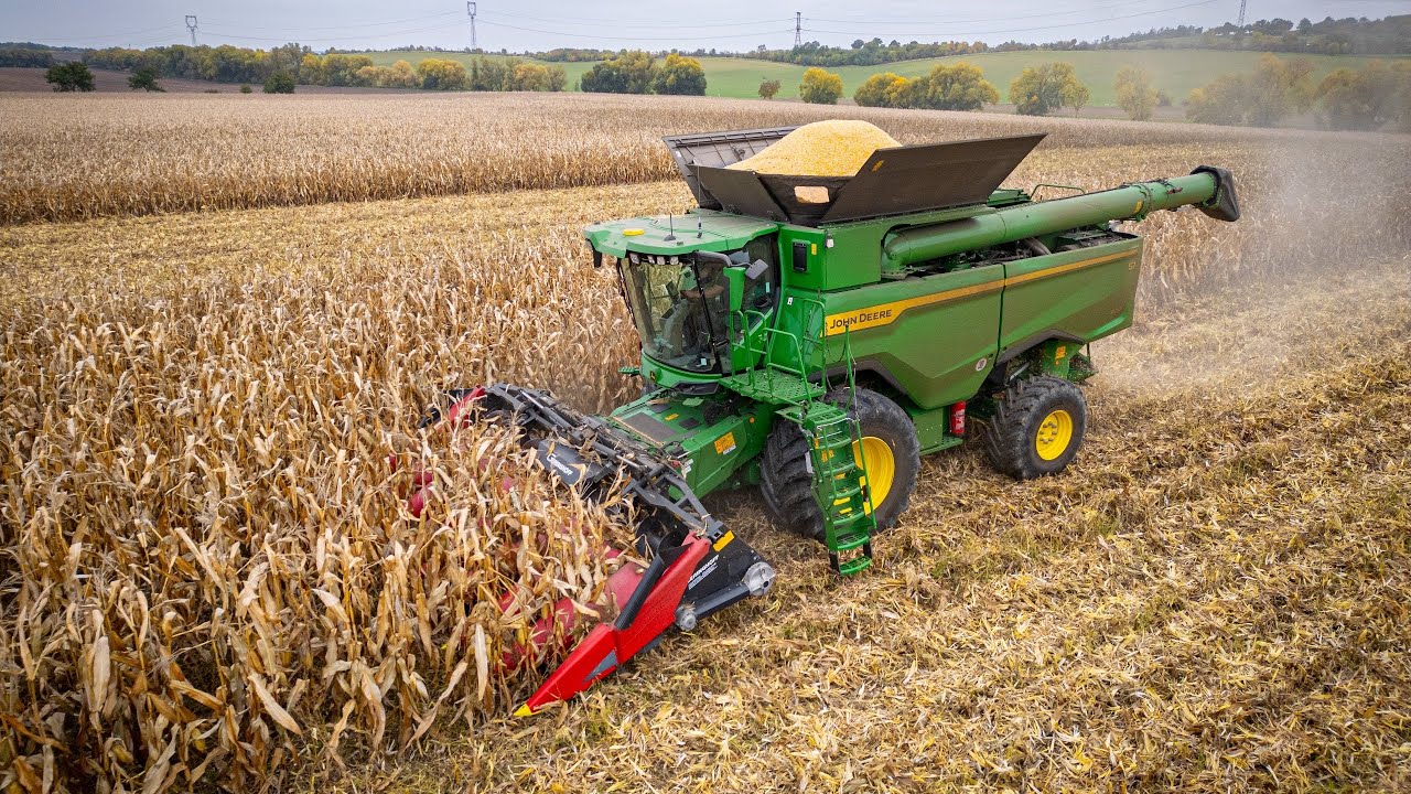 John Deere S7 800 & 7R 310 • Sklizeň zrnové kukuřice 2025