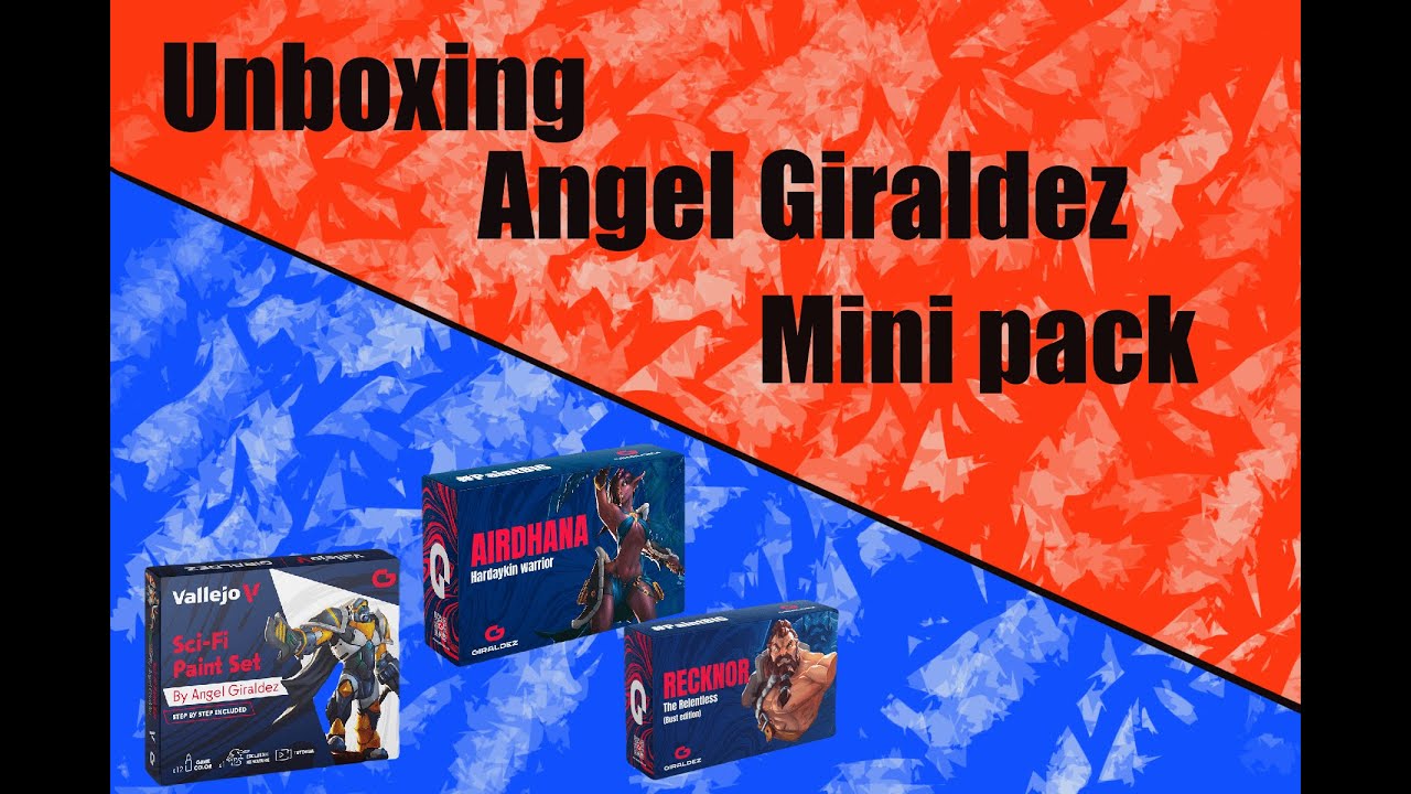 unboxing de miniaturas y libros de Angel GiraldeZ