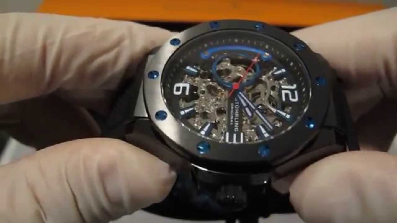 Обзор мужских наручных часов Stuhrling Sportsmans Apocalypse Manifesto Skeleton 160A2.335651