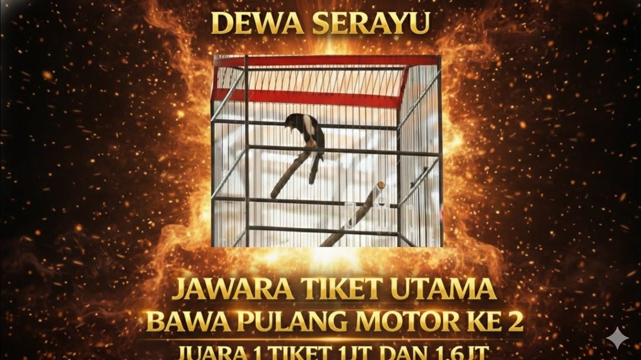 INI DIA‼️JAWARA TIKET UTAMA KACER AWARD 2026 KACER DEWA SERAYU-PULANG BAWA MOTOR TIKET 1JT DAN 1,6JT