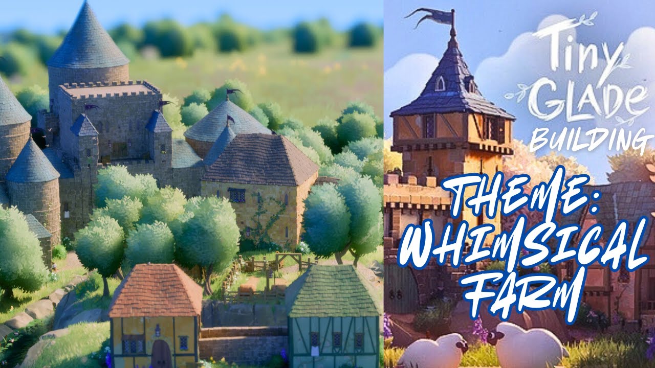 My First Tiny Glade Build Video On This Channel (Daily Theme: Whimsical Farm)