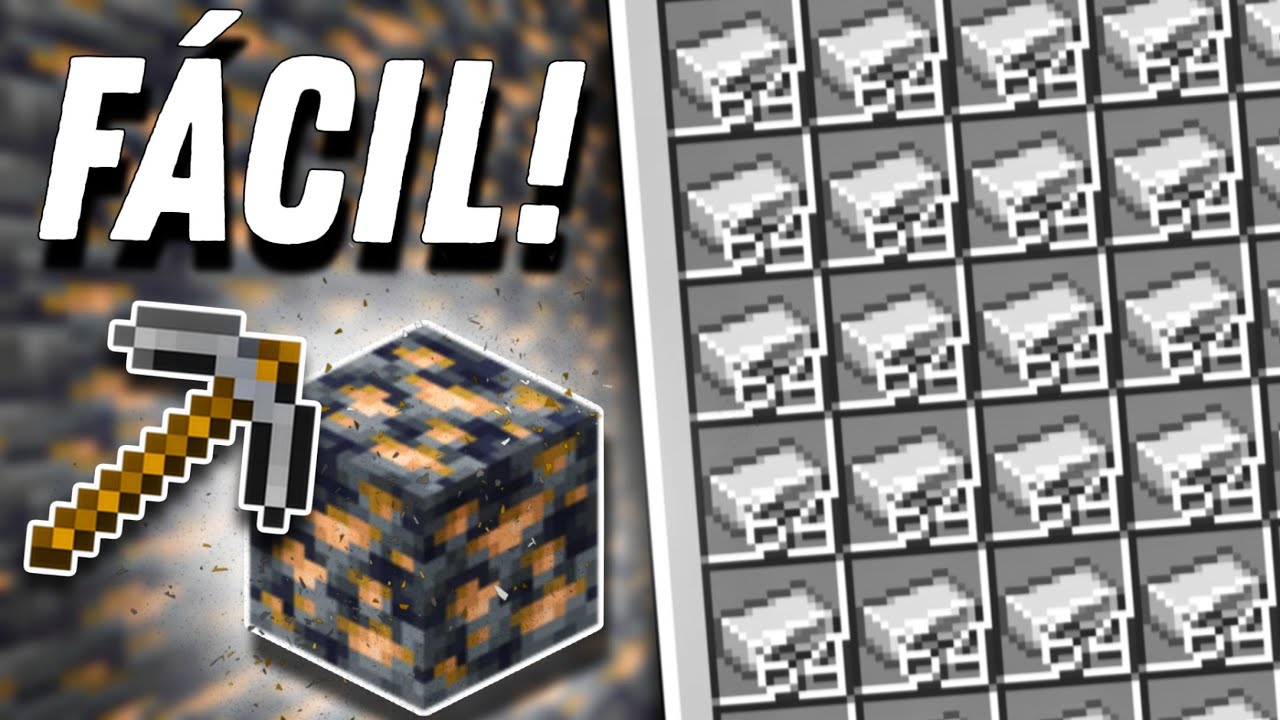 3 Formas de Encontrar MUCHO HIERRO en Minecraft (F&aacute;cil y R&aacute;pido)