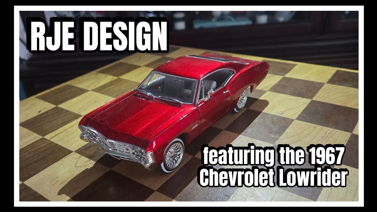 CUSTOM MODEL DESIGN, 1967 CHEVROLET LOWRIDER, 2008 CHEVROLET CAMARO AND PEWTER 1960'S CORVETTE