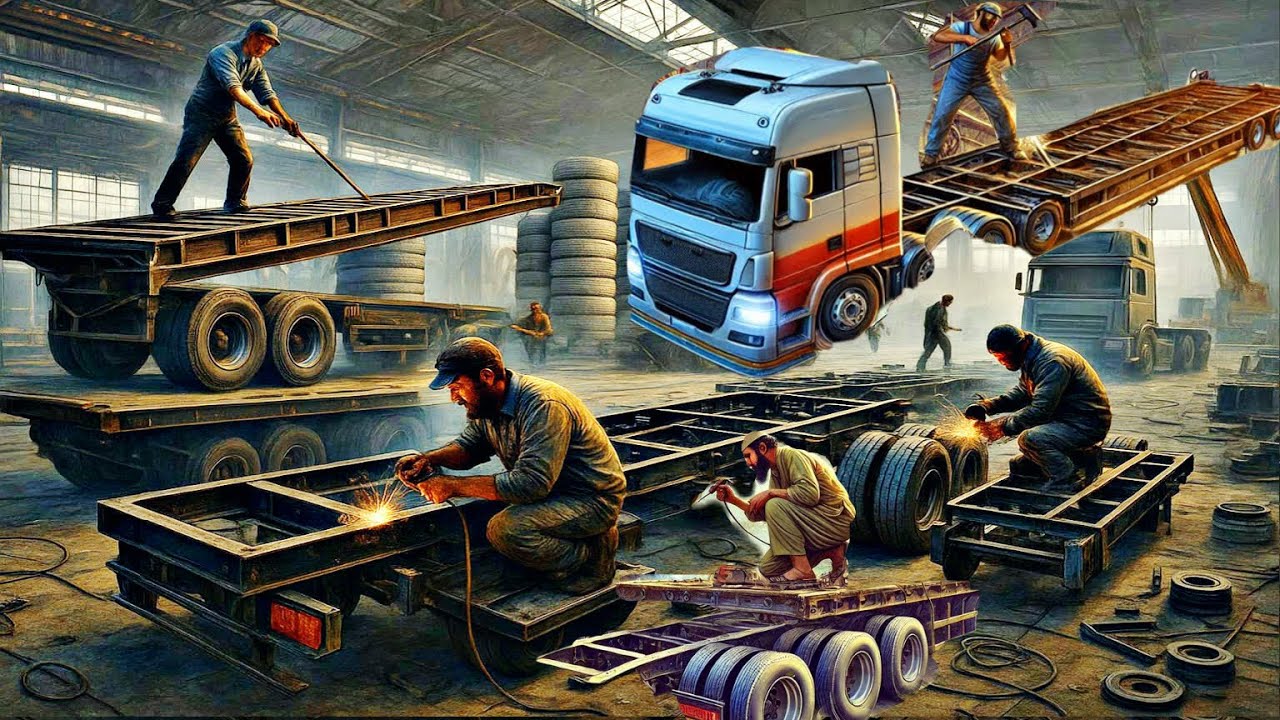 Pakistani Mechanic Handmade Build a Truck Scrap to New Look | Manufacturing Process of Hino Truck 