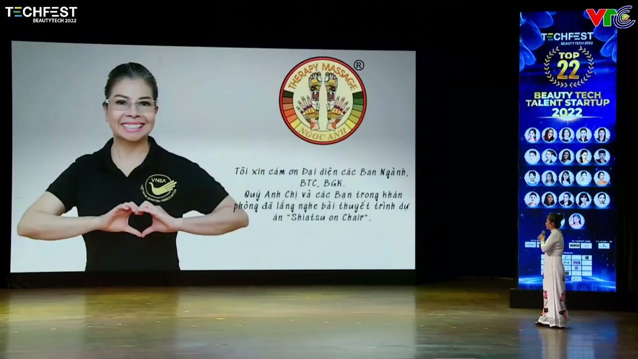 Speech about the Award winning Massage Project - Shiatsu on Chair