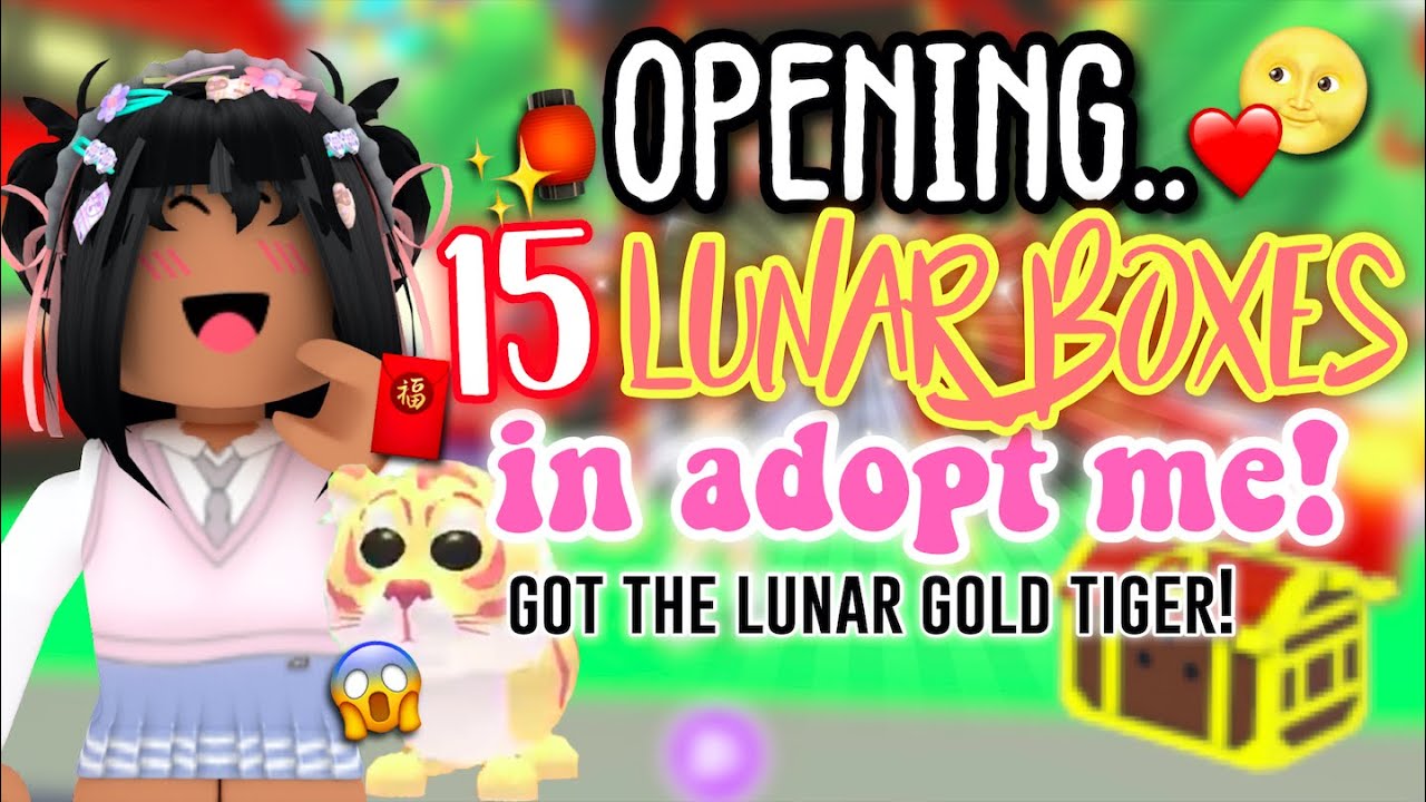 Opening 15 LUNAR TIGER BOXES In Adopt Me! *GOT LUNAR GOLD TIGER* Roblox Adopt Me!