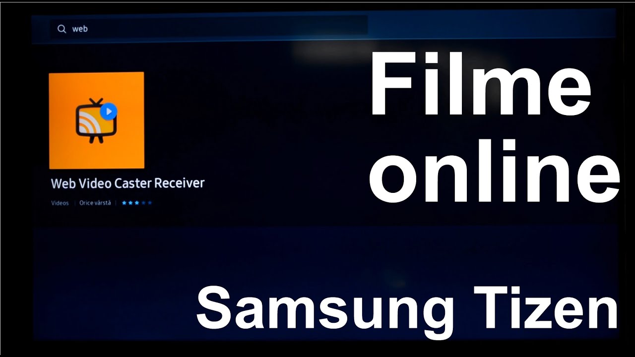 TV Samsung 43CU8572 - Web Video Caster - Filme online.