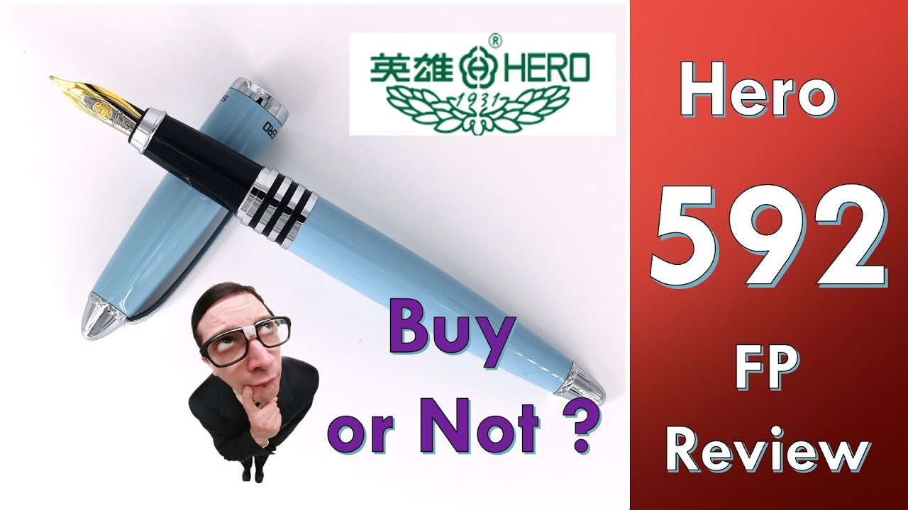Hero 592 Fountain Pen Review in Hindi |Hero| Jinhao| Cheap Fountain Pen|PEN|फाउंटेन पेन|इंक पेन