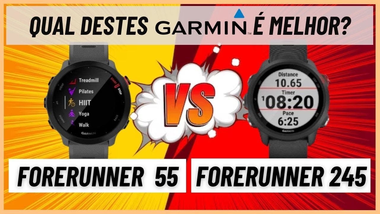 Comparativo  Garmin Forerunner 55 x Forerunner 245