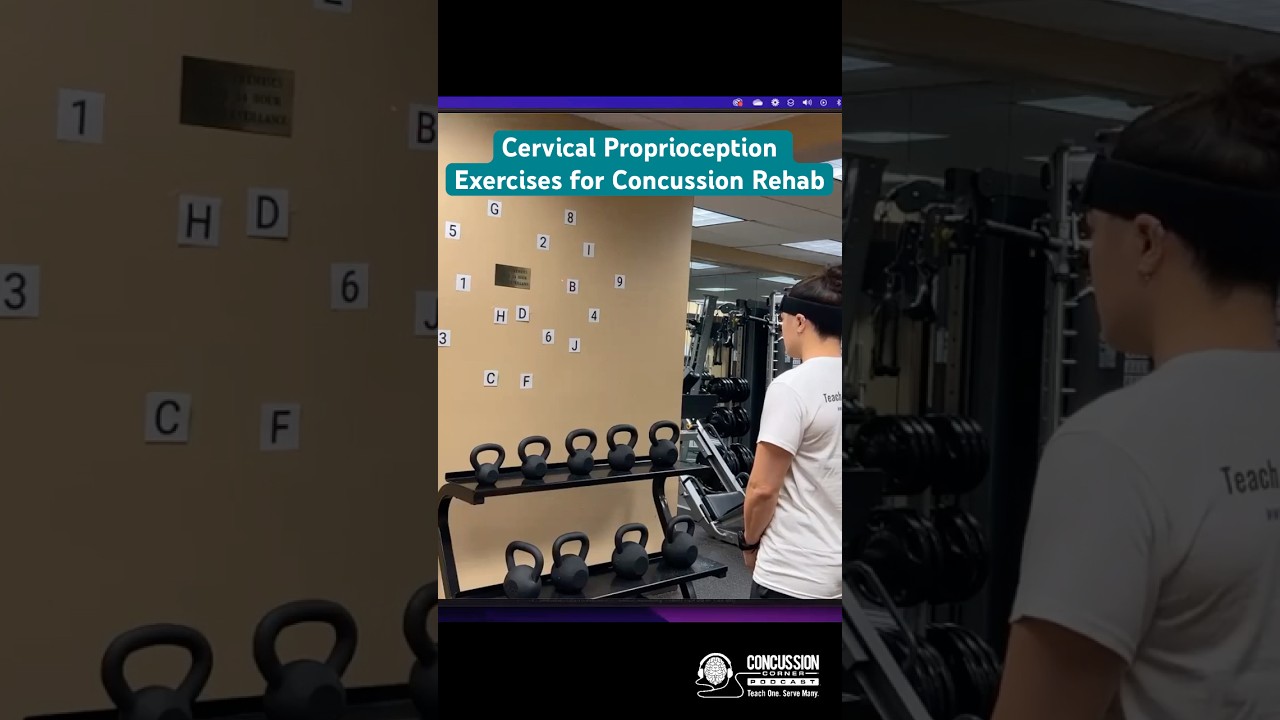 Cervical Proprioception Exercises for Concussion Rehab | Dr. Jessica Schwartz PT, DPT, CSCS #physio