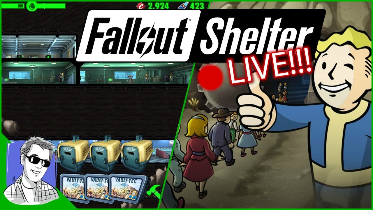 Back In Vault 001 - Fallout Shelter Livestream