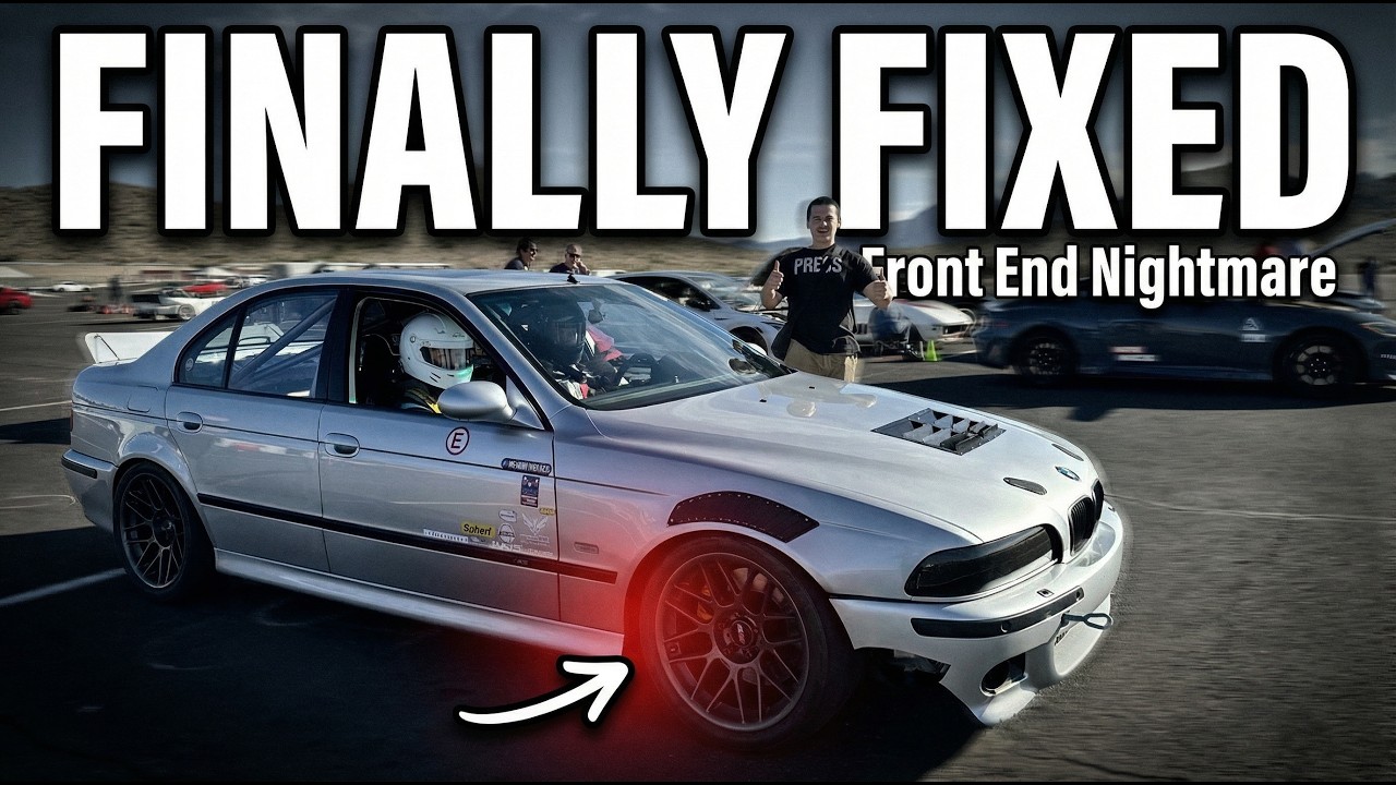 Подготовка BMW E39 M5 к треку: замена шкивов, устранение шума подвески и ремонт повреждений бампе...