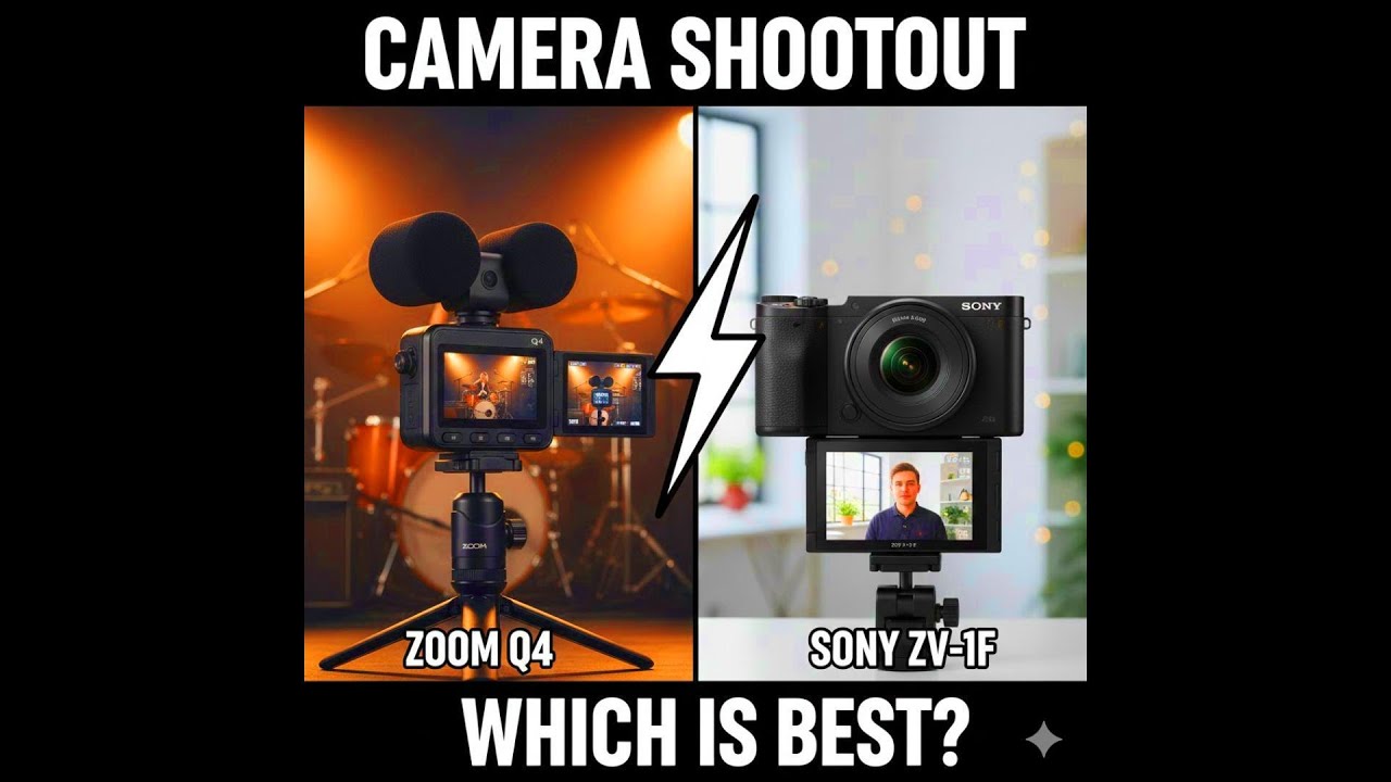 Zoom Q4 vs Sony ZV1F — Best Vlogging Camera Comparison for 2026 (Audio & Video Test)   🇺🇸