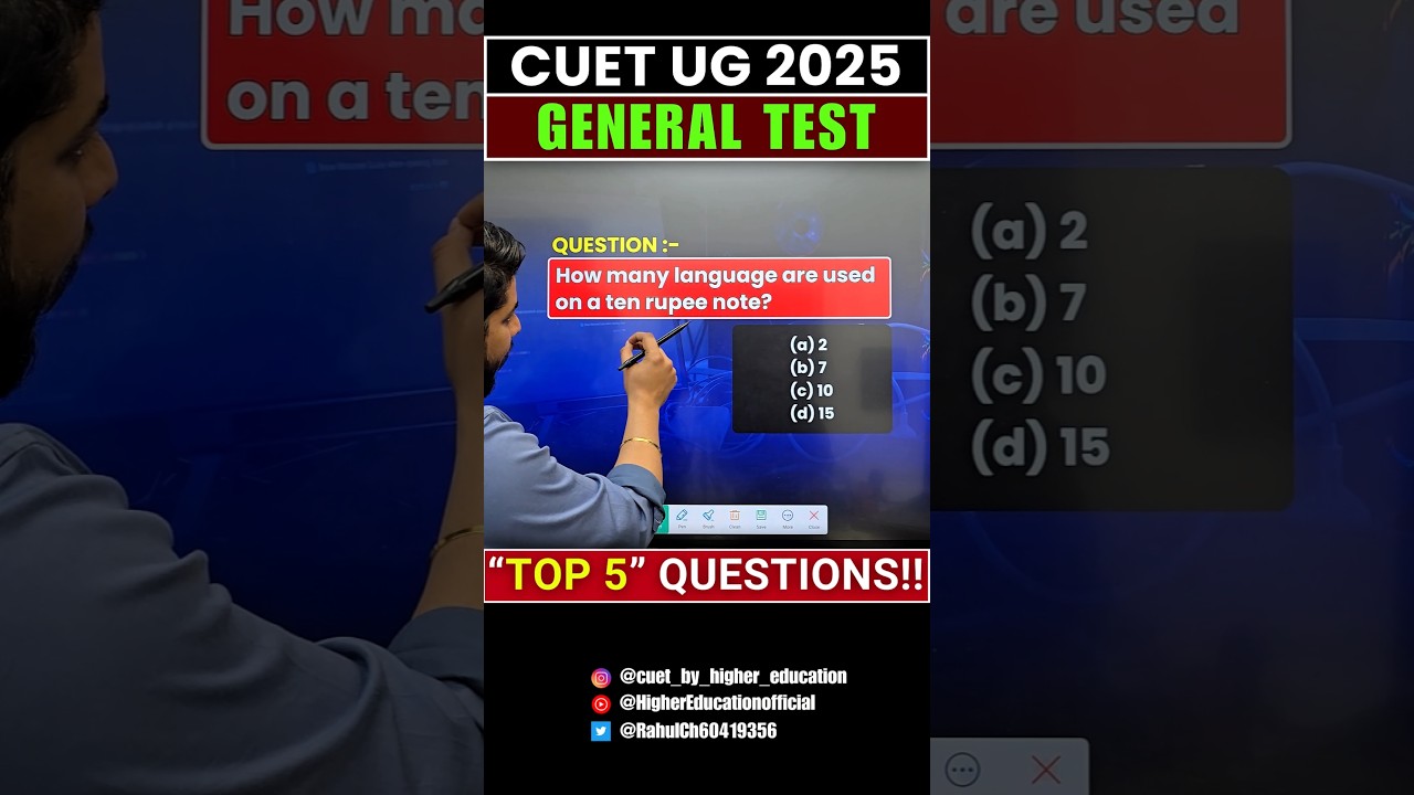 CUET 2025 General Aptitude Test: Top 5 Most Important Questions!🎯 #shorts #cuet #generalknowledge