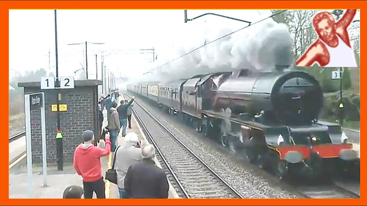 Steam Trains At High Speed - Techno Music: Some Of World's Fastest Steam Engines On The Mainline