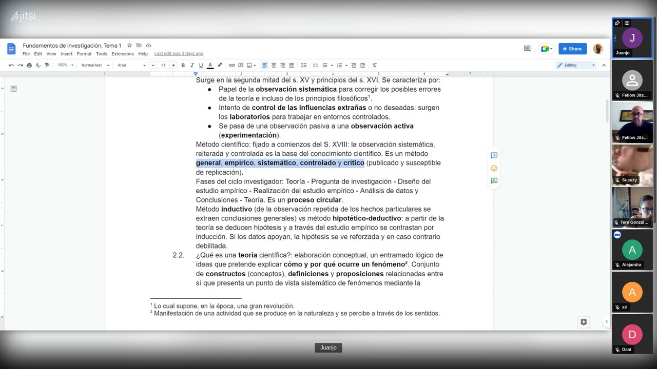 Fundamentos de Investigación. UNED. Sesión 1