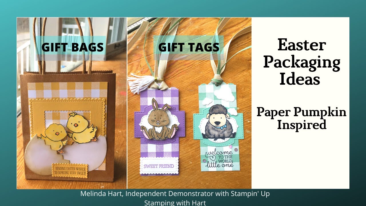 Easter Packaging Ideas Using the Welcome Easter Stamp Set from Stampin' Up! (Paper Pumpkin Inspired)