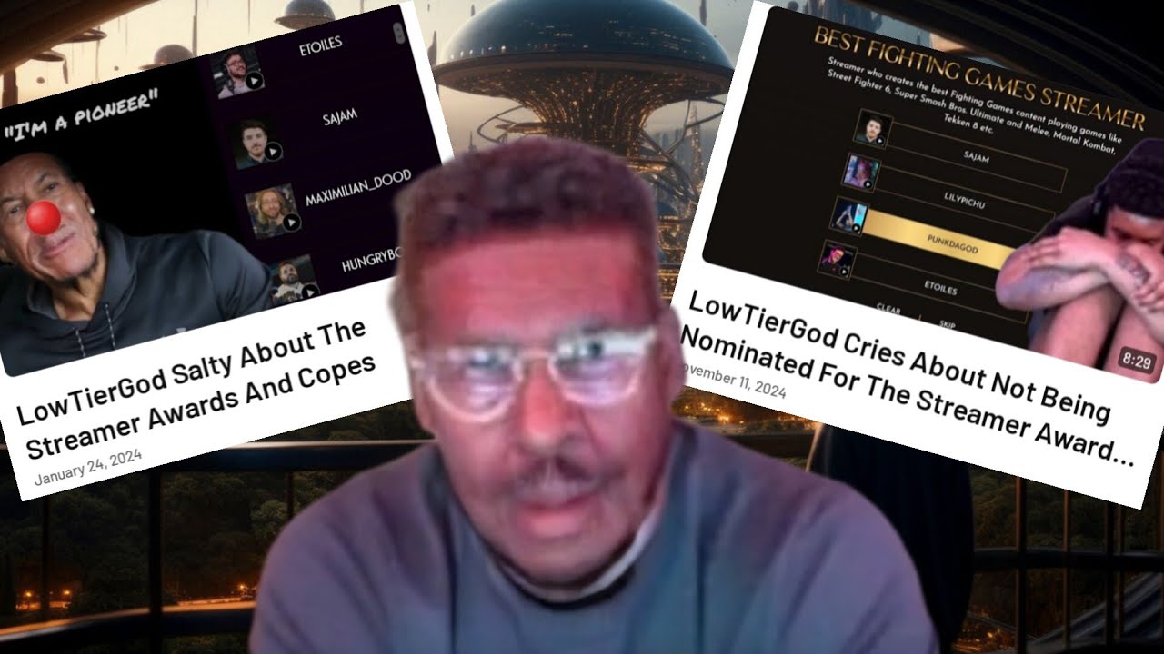 Стример обоев LowTierGod разозлился, не попав в номинацию на премию Streamer Awards в третий раз