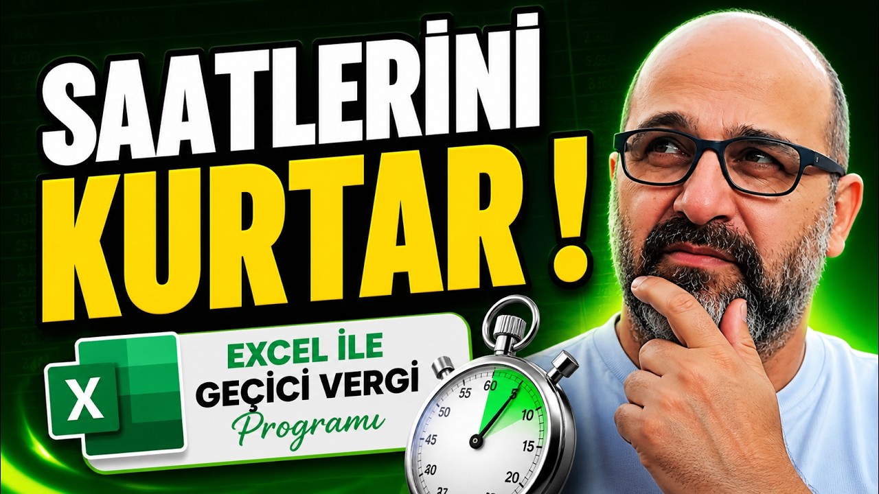 GEÇİCİ VERGİDE ZAMAN KAZANMAK İSTER MİSİNİZ ?  | Excel İle Geçici Vergi Programı #muhasebe