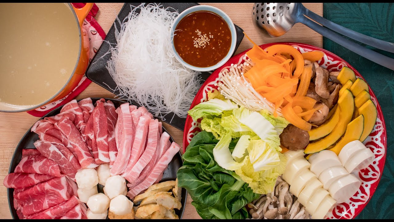 Thai Hot Pot Recipe (Sukiyaki w/ MK Suki Style Sauce) นำ้จิ้มสุกี้ - Hot Thai Kitchen