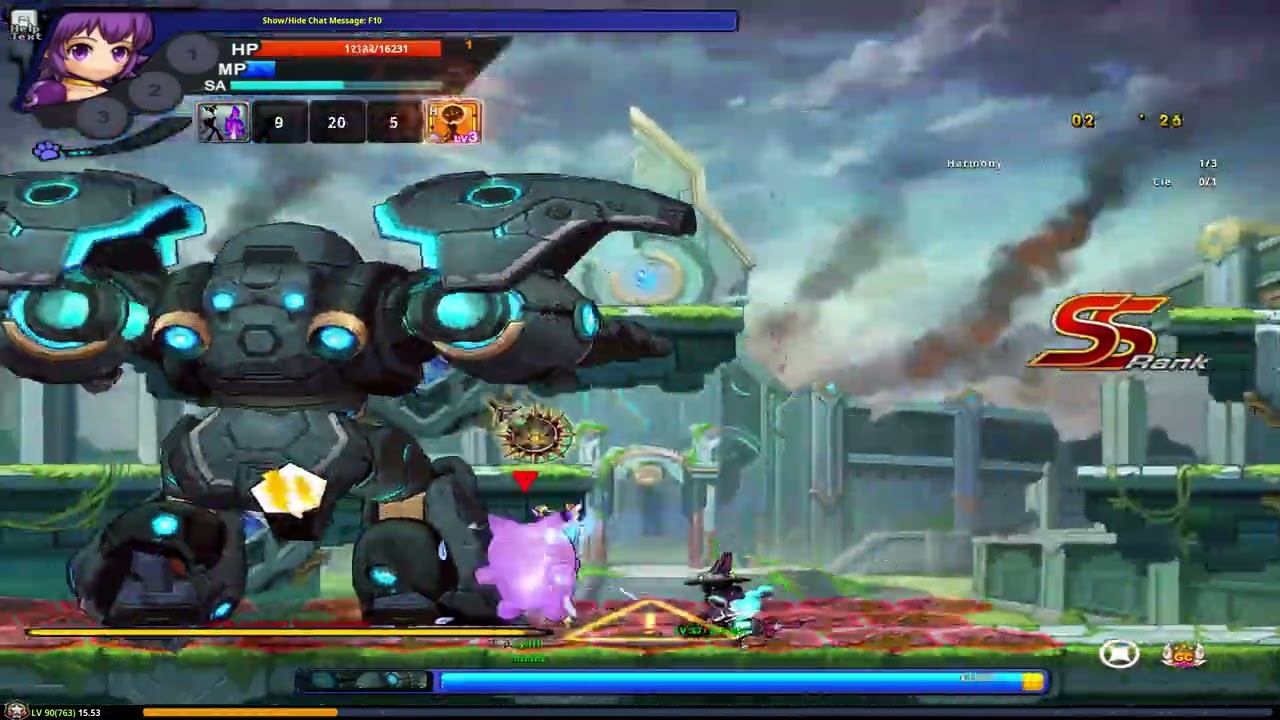 GrandChase Classic Hall of Harmony Master mode solo