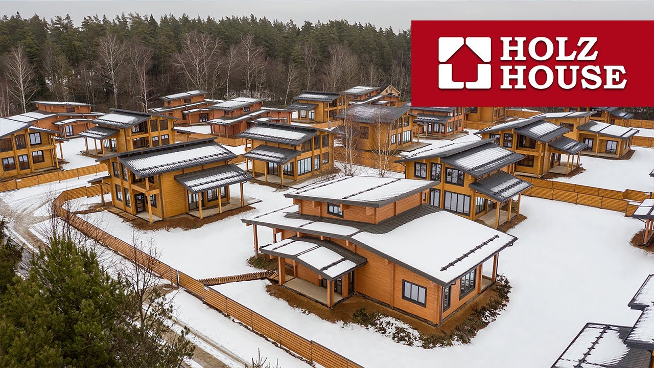 Михалково Парк. Масштабный проект Holz House: 22 дома из клееного бруса.