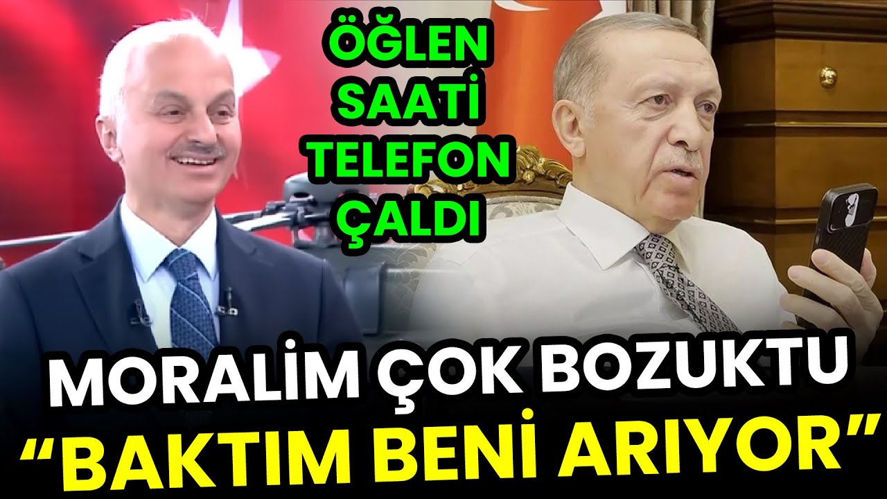 MORALİM BOZUKTU, TELEFONU AÇTIM BAKTIM CUMHURBAŞKANI ARIYOR...