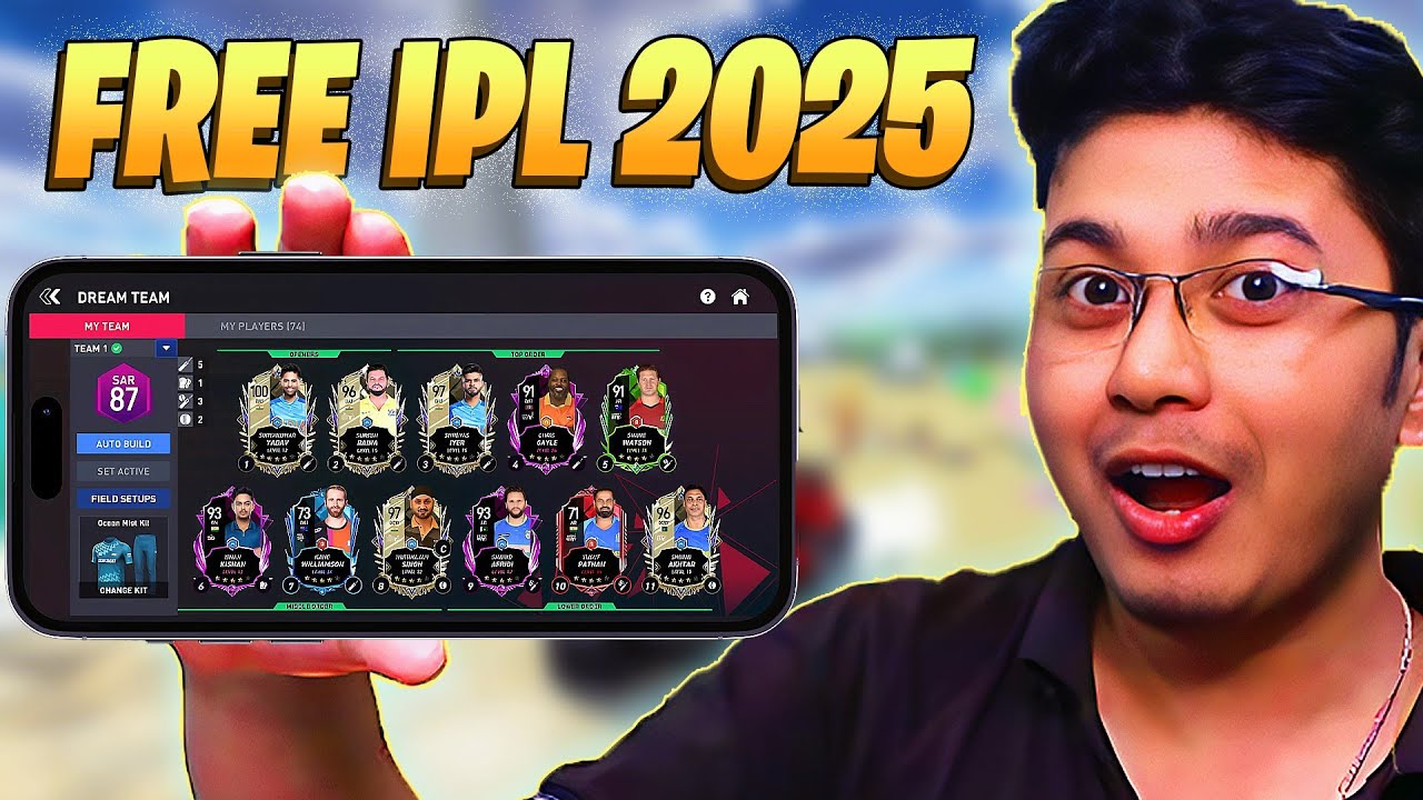 I PLAYED FREE IPL GAME WITH REAL JERSEY & FACE (100% FREE)