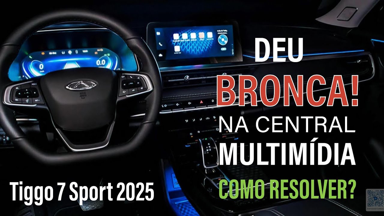 Tiggo 7 Sport 2025 - Bronca na central Multimídia, Hard Reset - Resolvido