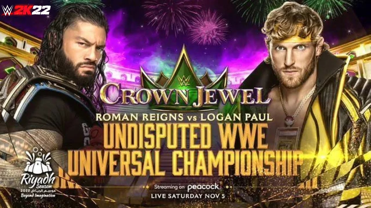 Logan Paul vs Roman Reigns Undisputed Universal Championship - WWE 2K Simulation