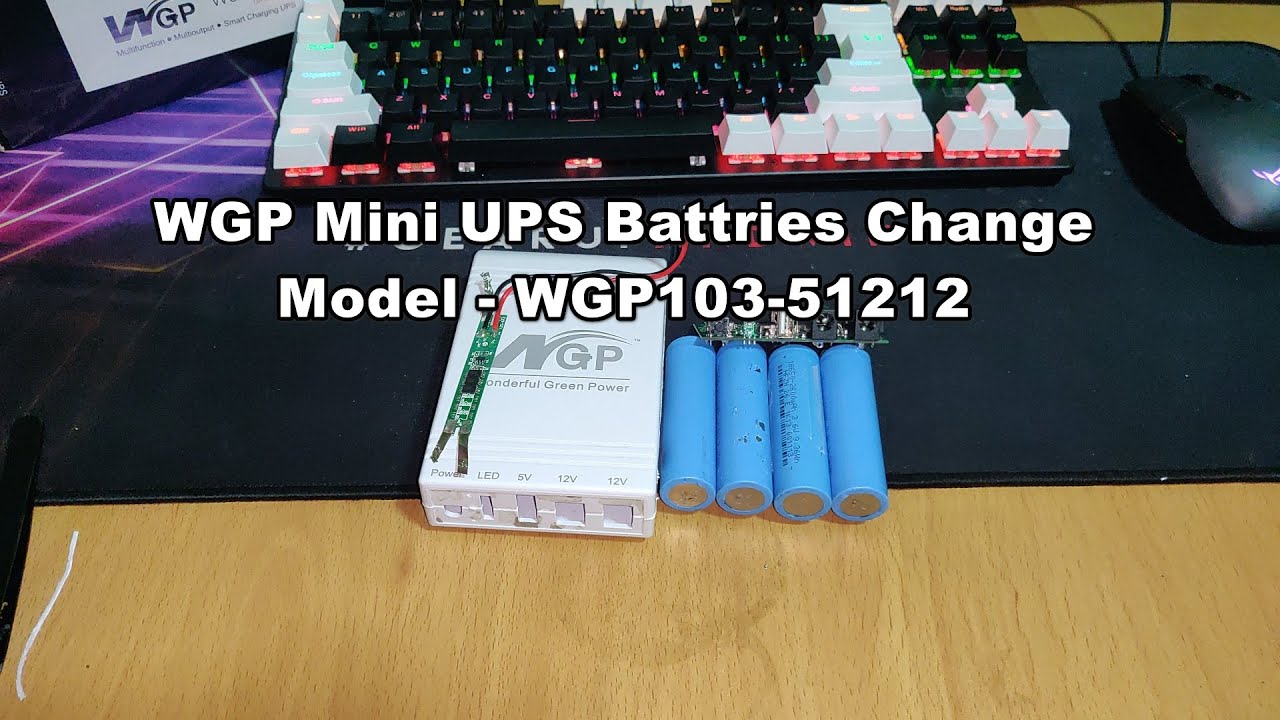 WGP DC mini UPS Battries Change