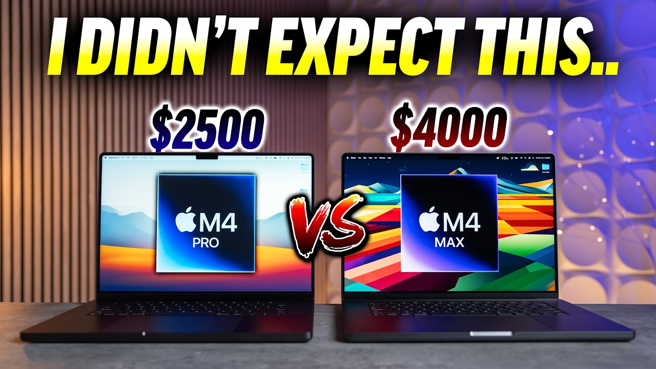 M4 Pro vs M4 Max 16