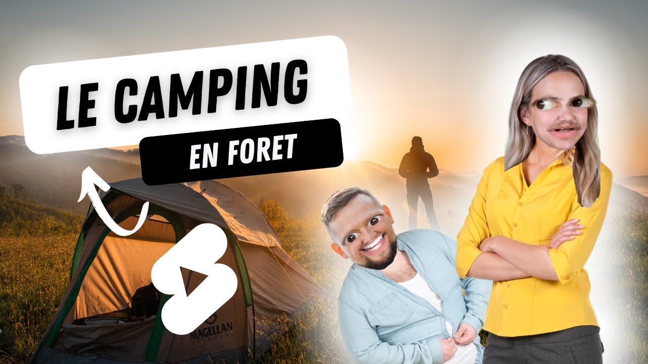 LE CAMPING EN FORET #atelierdupixel #humour #blague #drole #mdr #lol #shorts #shortswithzita