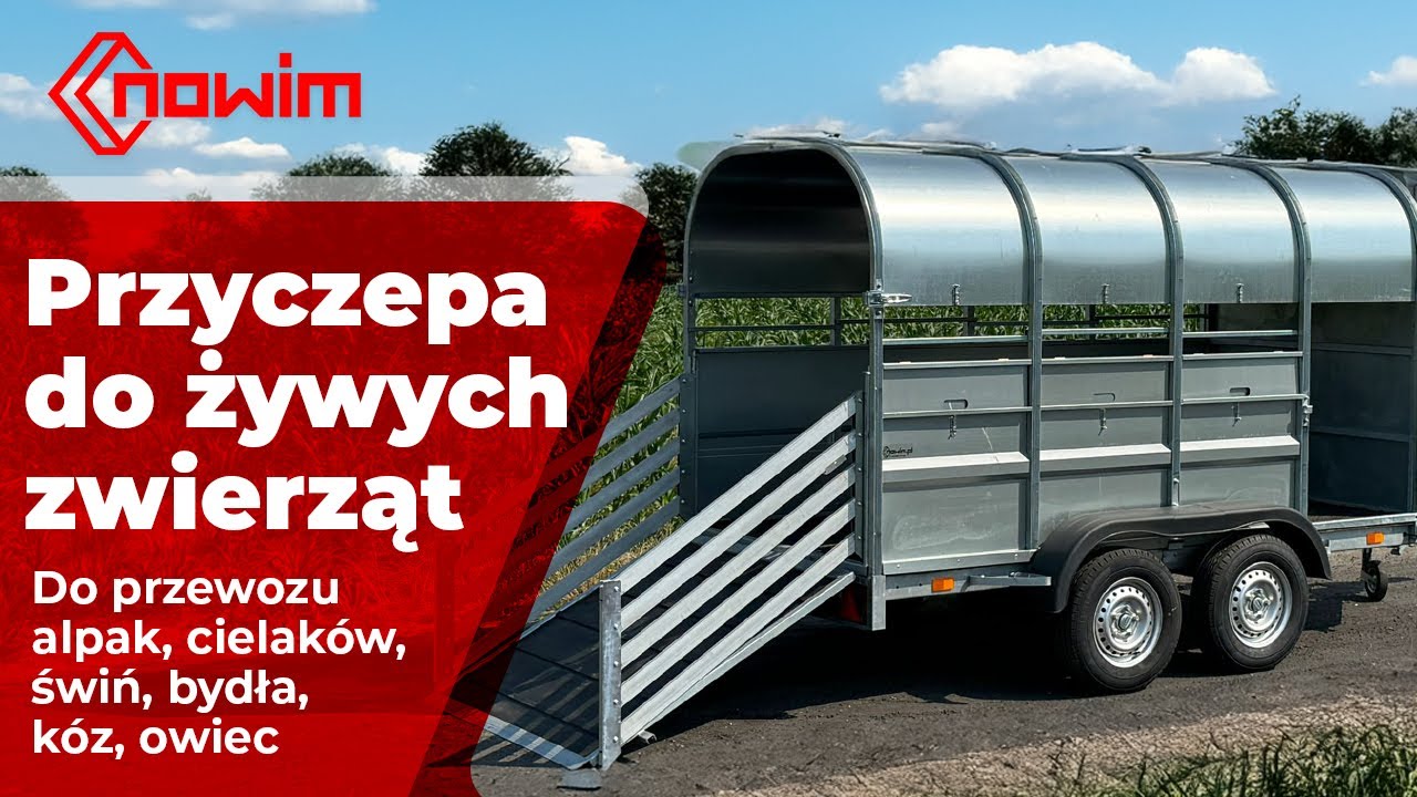 Przyczepa do przewozu żywych zwierząt od Nowim