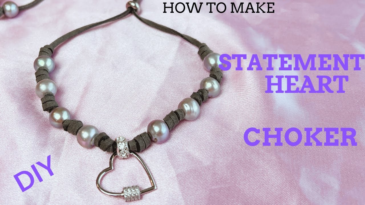 HOW TO MAKE CHOKER NECKLACE AT HOME / PEARL NECKLACE MAKING AT HOME