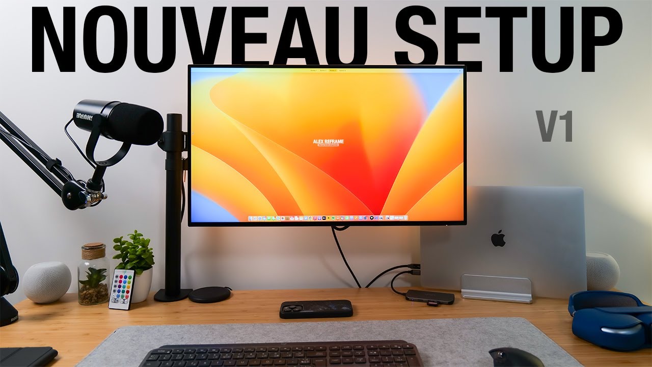Mon NOUVEAU SETUP ! MacBook Pro, Écran 4K etc.