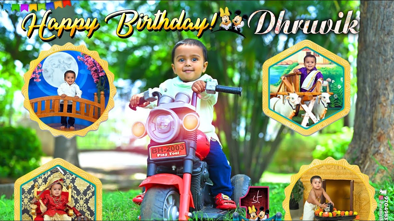 Dhruvik 1st pre birthday Song-2025......Sri Digitals-9704983746.