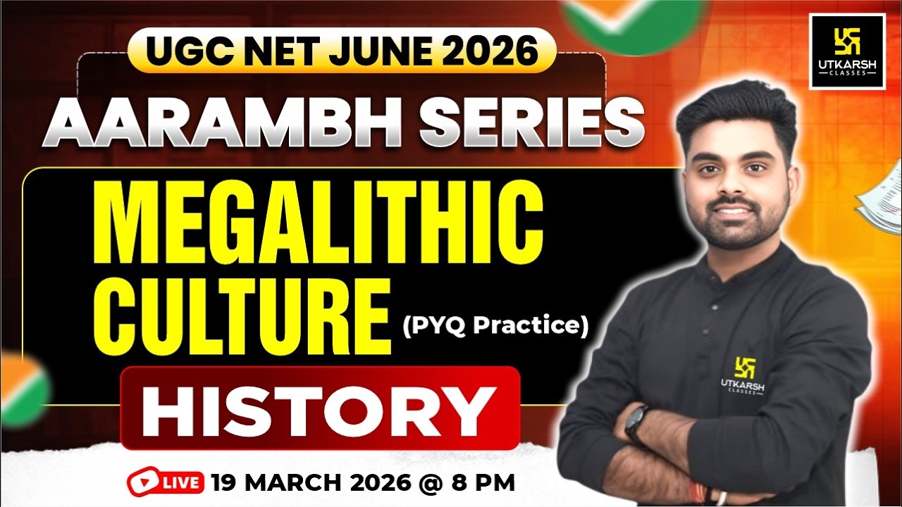 UGC NET JUNE 2026 | Aarambh Series | Megalithic Culture (PYQ Practice) | History | Nirmal Sir