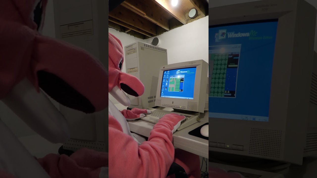 Rally-X cruising through the magic of Windows ME on Dual Pentium II PC in the BACKROOMS 