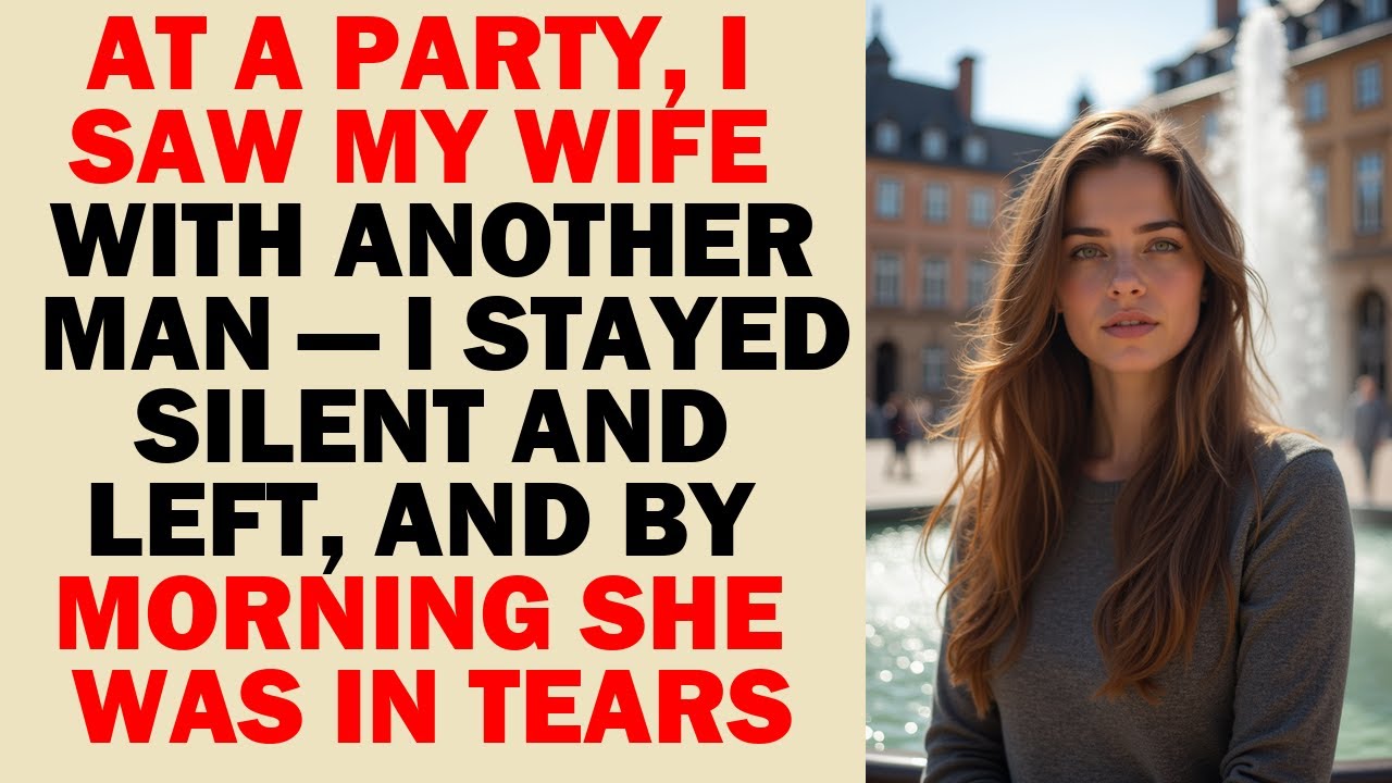 Я застукал свою жену с другим мужчиной на вечеринке — я ничего не сказал, и к утру она сломалась